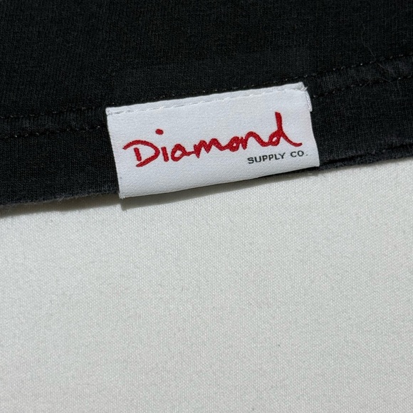Diamond Supply Co Black and Orange Short Sleeve Tees - Picture 5 of 7